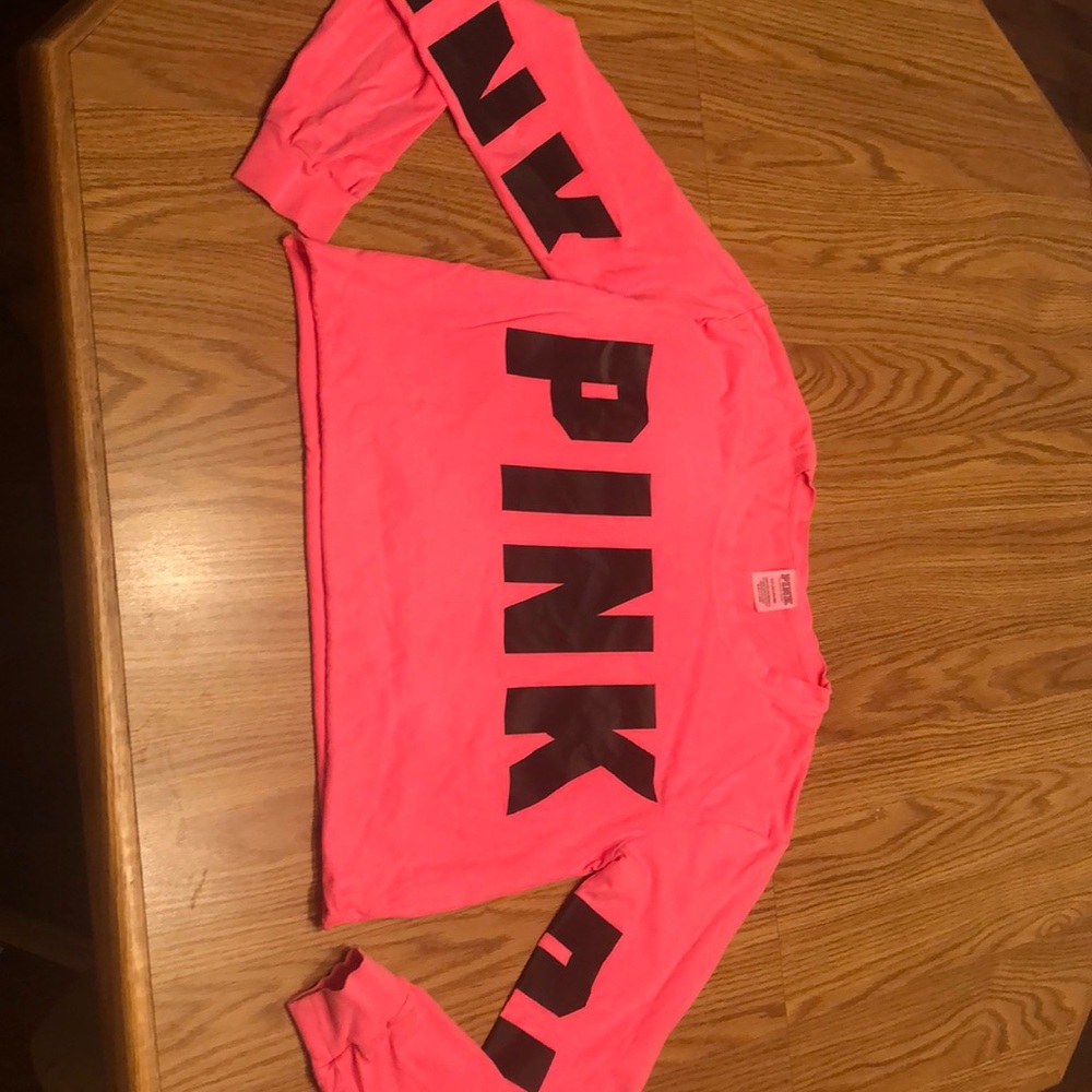 Pink VS crop top